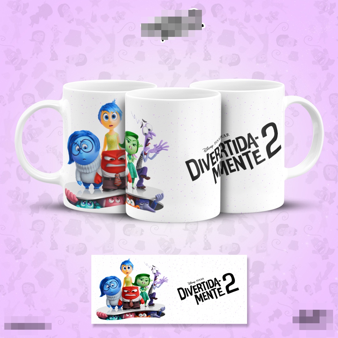 Caneca Personalizada de Porcelana - Divertidamente - Todas as emoções 3
