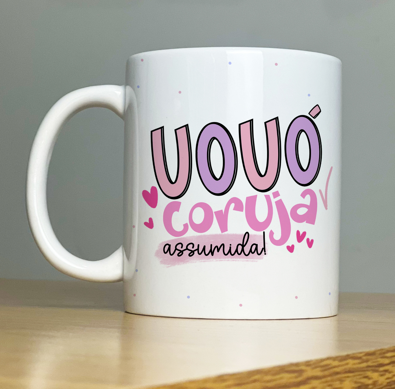 Caneca de Porcelana Personalizada - Avós - Vovô coruja