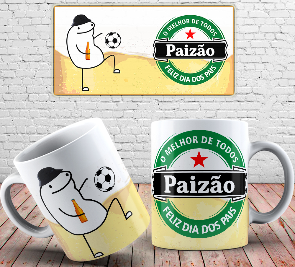 Caneca Personalizada de Porcelana - Pai - O melhor pai de todos: PAIZÃO