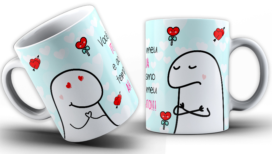 Caneca Personalizada de Porcelana - Namorados - Flork