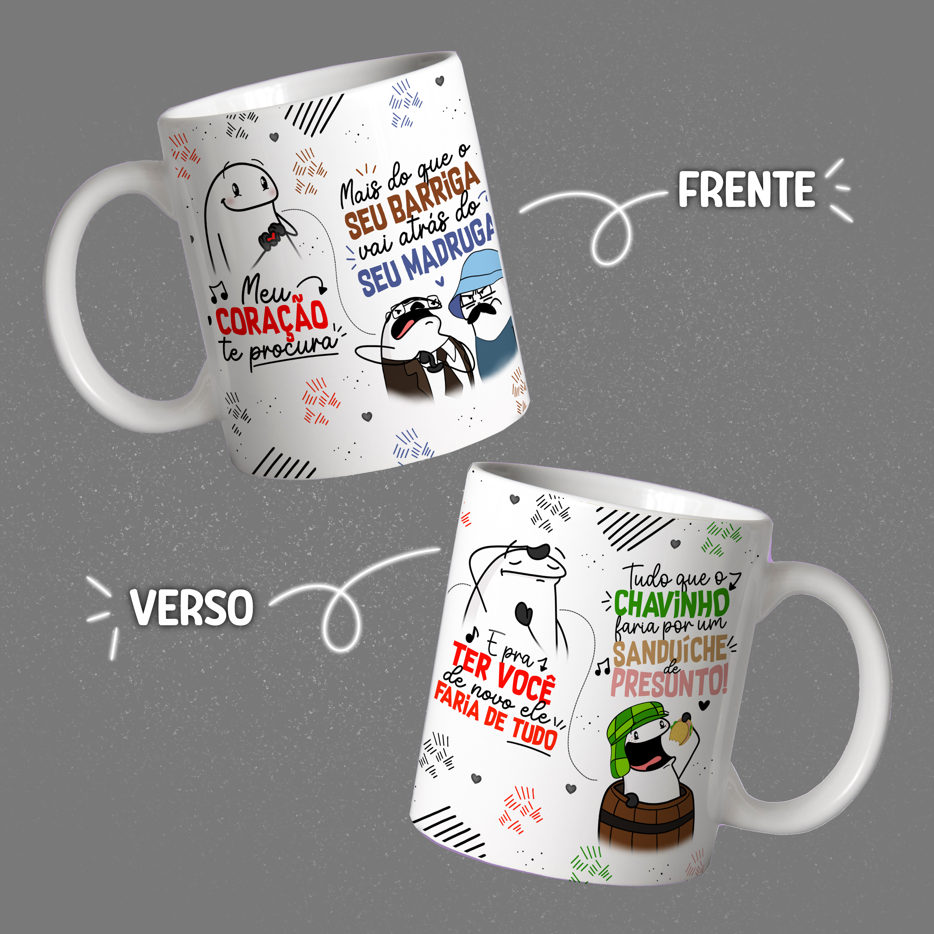 Caneca Personalizada de Porcelana - Namorados - Meu coração te procura 