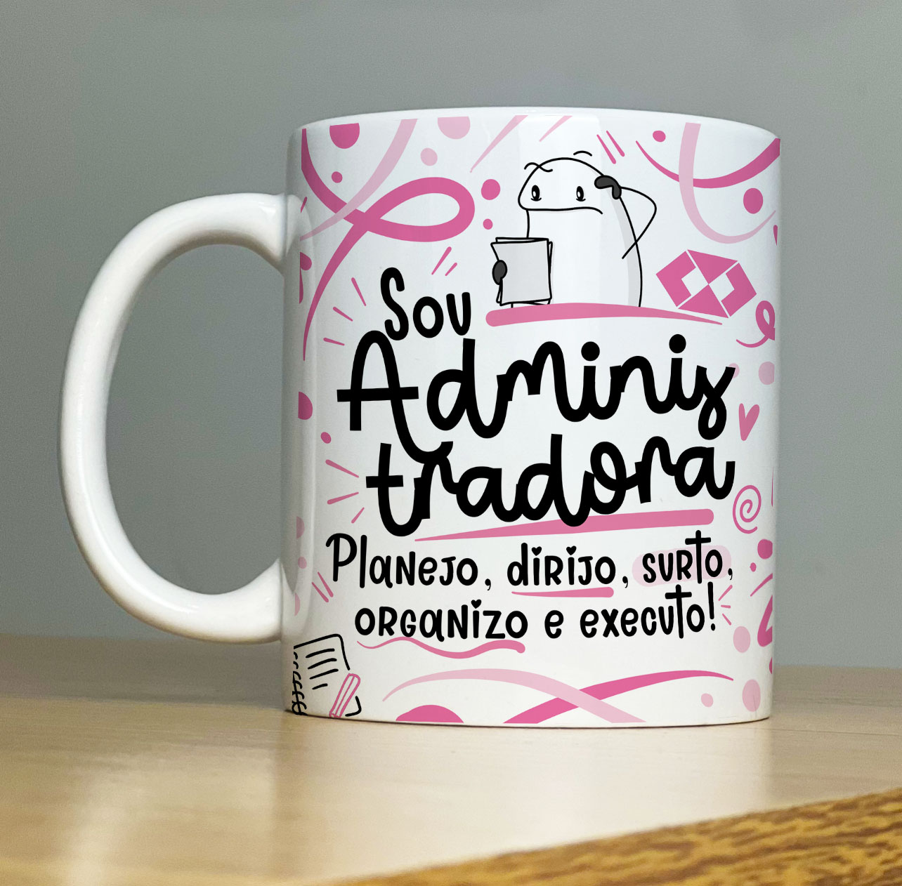 Caneca Personalizada de Porcelana – Profissão: Sou Administradora com Flork -  325ML